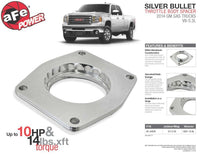 aFe Silver Bullet Throttle Body Spacers TBS 2014 GM Silverado/Sierra 1500 V8 5.3L - My Store
