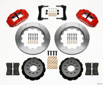 compare product Wilwood Narrow Superlite 6R Front Hat Kit 14.00in Red 2005-2014 Mustang