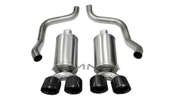 compare product Corsa 2009-2013 Xtreme Axle-Back Exhaust w/Dual Black 3.5in Tips 09-13 Chevrolet Corvette C6 6.2L V8