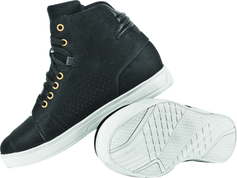 compare product Speed and Strength Mad Dash Leather Shoes Black/White Womens Size - 8