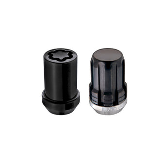 compare product McGard SplineDrive Tuner 4 Lug Install Kit w/Locks & Tool (Cone) M12X1.25 / 13/16 Hex - Blk