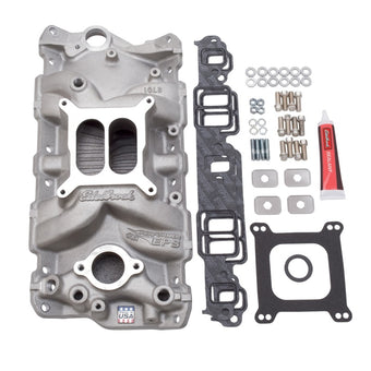 compare product Edelbrock Manifold w/ Installation Kit Performer Eps SBC 1957-1986 Natural Finish
