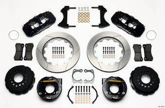 compare product Wilwood AERO4 Rear P-Brake Kit 14.00in Chevy 12 Bolt w/ C-Clips