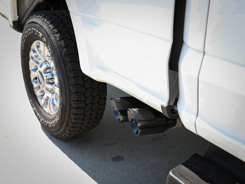 aFe Rebel Series 3in 409 SS Cat - Back Exhaust w/ Black Tips 17 - 20 Ford F - 250/F350 V8 6.2L/7.3L - My Store