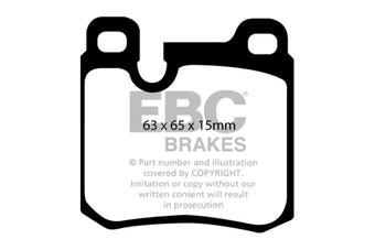 compare product EBC 77-90 Porsche 911 3.3 Turbo Yellowstuff Rear Brake Pads