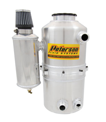 compare product Peterson Fluid Systems Tank Drag 2.3 Gallon -12AN Single Return w/ Catch Can
