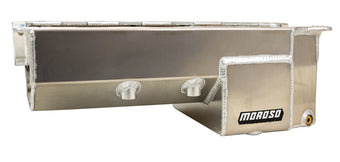compare product Moroso Donovan 700/DRC2 Big Block (w/Double Power Kick Outs) Wet Sump 6-7qt 8in Aluminum Oil Pan