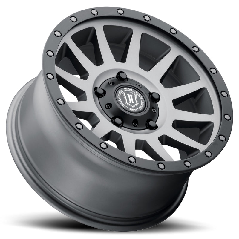 ICON Compression 17x8.5 5x150 25mm Offset 5.75in BS 110.1mm Bore Titanium Wheel - My Store