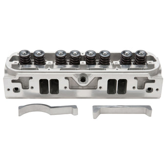 compare product Edelbrock Cylinder Head SB Chrysler Victor In-Line 16 Complete w/ Solid Roller Springs