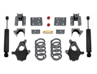 compare product MaxTrac 14-16 GM C/K1500 2WD/4WD Single Cab w/Cast Steel Susp. 4in/6in Lowering Kit