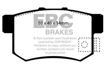 compare product EBC 02-04 Honda CR-V 2.4 Greenstuff Rear Brake Pads