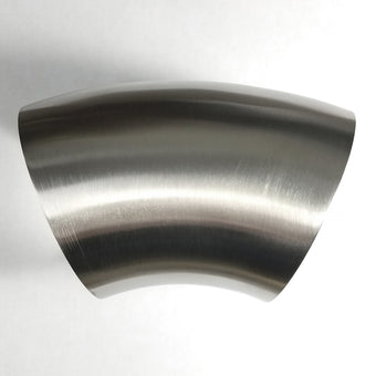 compare product Stainless Bros 304SS 5in Diameter 1D Radius 45 Degree Bend Elbow Mandrel Bend