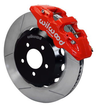 compare product Wilwood AERO6 Front Hat Kit 15.00 Red 2016-Up Camaro w/Lines