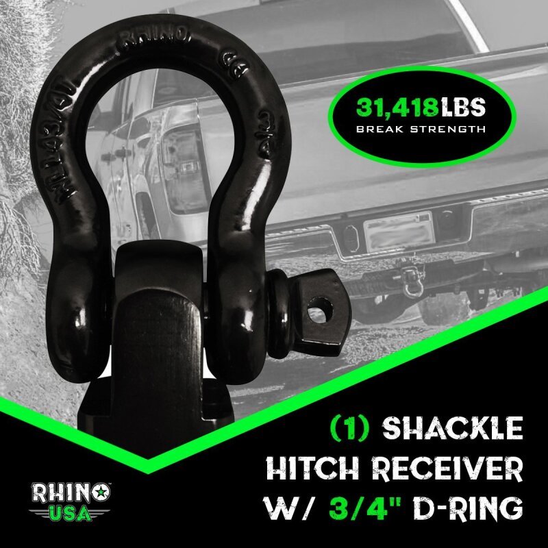 Rhino USA 20Ft Tow Strap/Hitch Combo - My Store