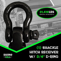 Rhino USA 20Ft Tow Strap/Hitch Combo - My Store