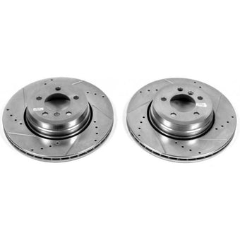 compare product Power Stop 06-08 BMW 750i Rear Evolution Drilled & Slotted Rotors - Pair