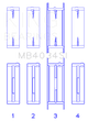 King Engine Bearings Ford 232 (Size 0.25) Main Bearing Set - My Store