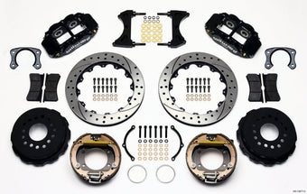compare product Wilwood Narrow Superlite 4R Rear P-Brk Kit 12.88in Drilled Big Ford New Style 2.50in Off Stag Mount