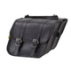 Willie & Max Universal Braided Compact Slant Saddlebags (12 in L x 9.5 W x 5.5 in H) - Black - My Store