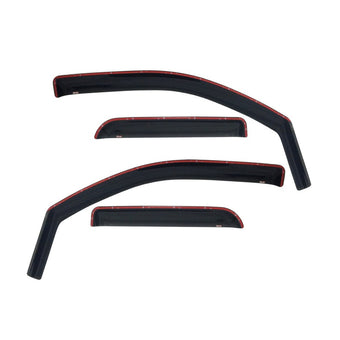compare product Westin 2014-2018 Chevy Silverado 1500 Dbl Cab In-Channel Wind Deflector 4pc - Smoke