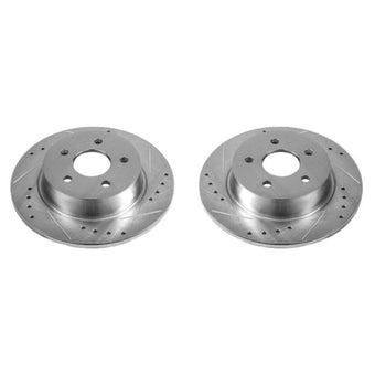 compare product Power Stop 13-18 Ford C-Max Rear Evolution Drilled & Slotted Rotors - Pair