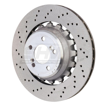 compare product SHW 15-18 BMW X5 M 4.4L Left Rear Cross-Drilled Lightweight Brake Rotor (34212284903)