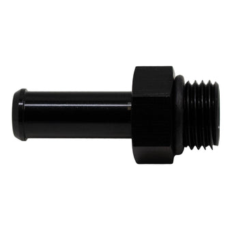 compare product DeatschWerks 6AN ORB Male to 3/8in Male Barb Fitting (Incl O-Ring) - Anodized Matte Black