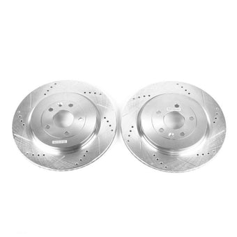 compare product Power Stop 13-19 Ford Explorer Rear Evolution Drilled & Slotted Rotors - Pair