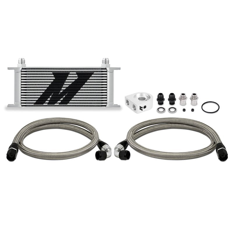 Mishimoto Universal Oil Cooler Kit 16 - Row Silver - My Store
