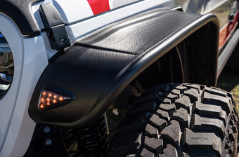 compare product Bushwacker 2020 Jeep Gladiator Launch Edition Flat Style Flares 4pc - Black