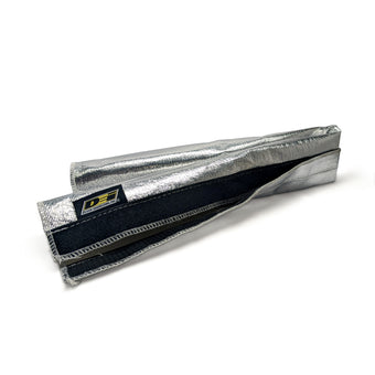 compare product DEI Heat Shroud 2-1/2in x 3ft - Aluminized Sleeving-Hook and Loop Edge