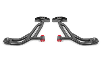 compare product BMR 10-14 Ford Mustang / Shelby GT500 Non-Adj. Lower A-Arms (Poly/Delrin) - Black Hammertone