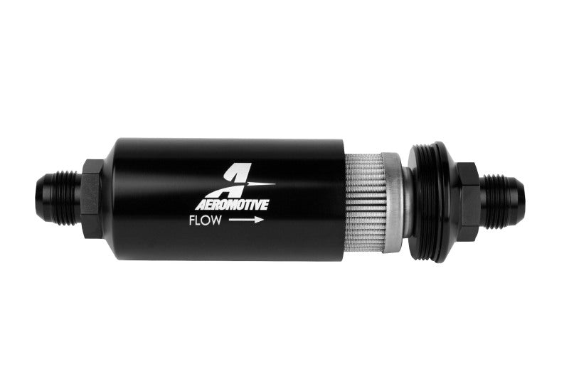 Aeromotive In - Line Filter - (AN - 10) 100 Micron Stainless Steel Element Black Anodize Finish - My Store
