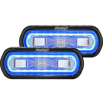 compare product Rigid Industries SR-L Series Surface Mount LED Spreader Pair w/ Blue Halo - Universal