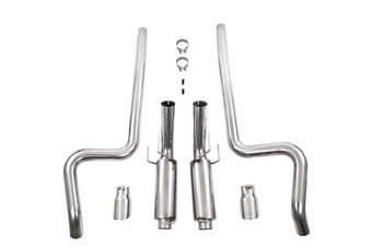 compare product MBRP 11-14 Ford Mustang GT 5.0L Dual Split Rear Street Version T409 3in Cat Back Exhaust System