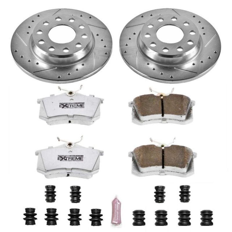 Power Stop 02 - 05 Audi A4 Rear Z26 Street Warrior Brake Kit - My Store
