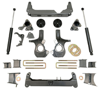 compare product MaxTrac 14-18 GM K1500 4WD w/Stamped Steel Susp. (Non Magneride) 7in/7in MaxPro Spindle Lift Kit
