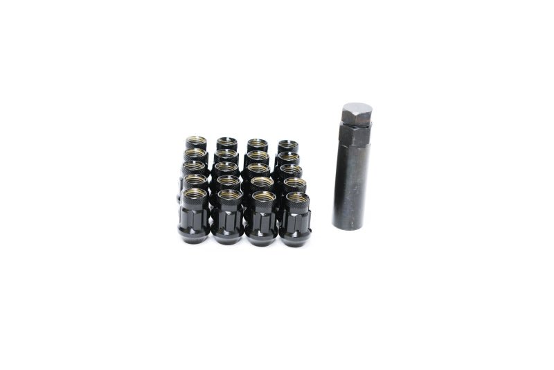 Wheel Mate Muteki HR38 Open End Lug Nuts 12x1.25 Black Chrome / Red Ring - My Store