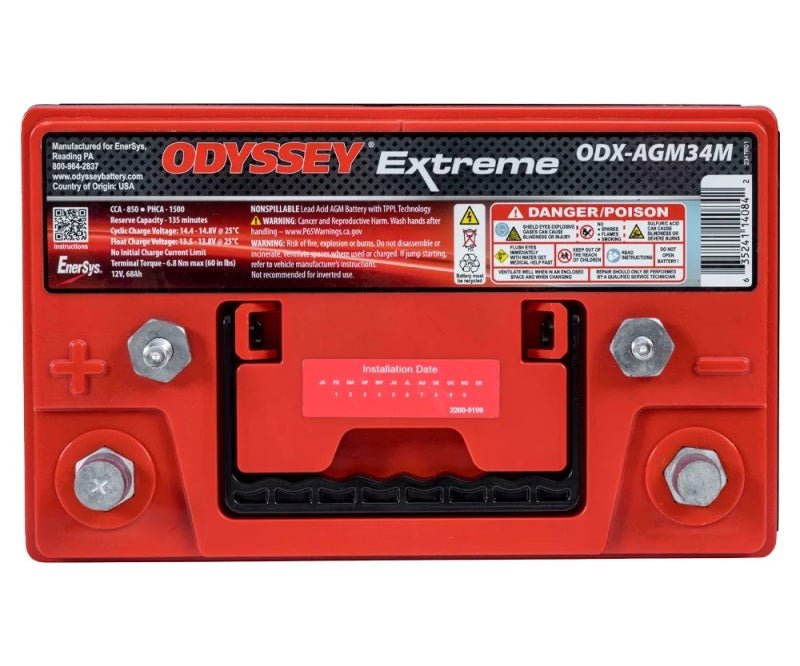 Odyssey Battery Marine/RV Extreme AGM Battery (34M - PC1500ST) - My Store