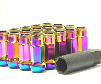 compare product Wheel Mate Muteki SR48 Open End Locking Lug Nut Set of 4 - Pink 12x1.25 48mm