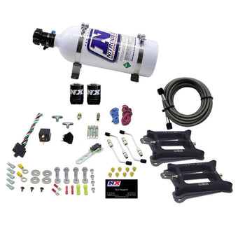 compare product Nitrous Express Dual/4150/Gasoline Nitrous Kit (50-300HP) w/5lb Bottle