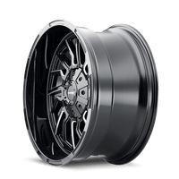 Mayhem 8111 Flywheel 20x9 / 5x127 BP / 0mm Offset / 87.1mm Hub Black w/ Milled Spokes Wheel - My Store