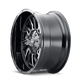 Mayhem 8111 Flywheel 20x9 / 5x127 BP / 0mm Offset / 87.1mm Hub Black w/ Milled Spokes Wheel - My Store
