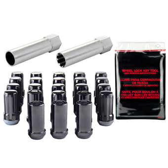 compare product McGard SplineDrive Tuner Jeep 23pc. Kit (Cone) 1/2-20 / 13/16 Hex (18 Lug Nuts / 5 Locks) - Blk