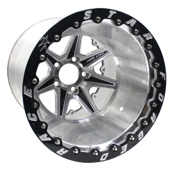 compare product Race Star 72 ValStar 15x12 / 5x4.75BC / 2.5BS / 3.072in CB / Machined w/Black Accents Wheel