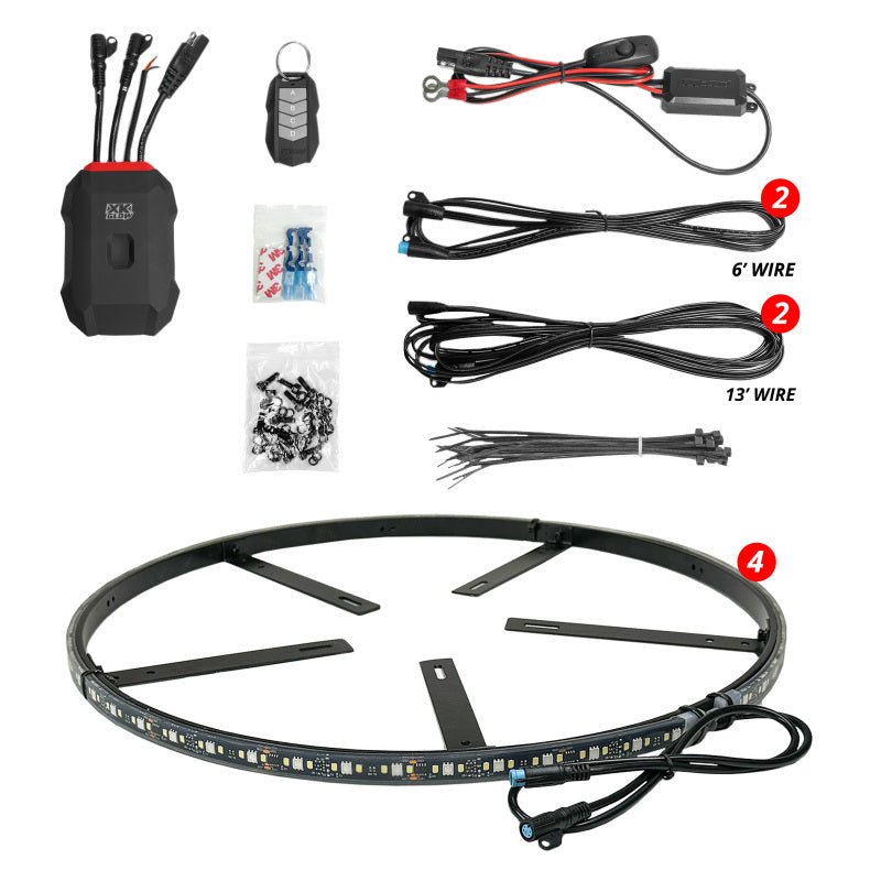 XK Glow XKmax RGBW Wheel Ring Light Kit - My Store