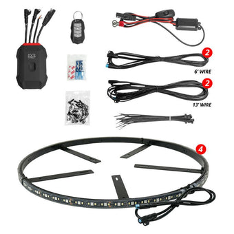 compare product XK Glow XKmax RGBW Wheel Ring Light Kit