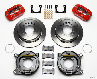 compare product Wilwood Dynapro Low-Profile 11.00in P-Brake Kit - Red Chevy 12 Bolt Spcl 2.81in Offset