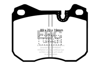 compare product EBC 79-88 Porsche 924 2.0 Turbo Redstuff Front Brake Pads