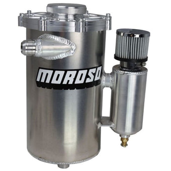 compare product Moroso 15in Tall 7in Dia 6qt Dry Sump Tank w/Breather Tank